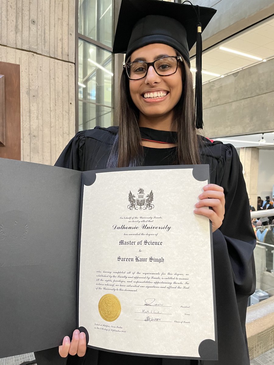 Proud supervisor moment!! 
Congratulations to Sareen Singh, MSc Epidemiology &amp; Applied Health Research <a href="/SareenKSingh/">Sareen Singh</a> <a href="/DalEpidemiology/">Dal Community Health & Epidemiology</a> 
Now MD Class of 2026 <a href="/DalMedSchool/">DalMedSchool</a> 
🎉👏🎉