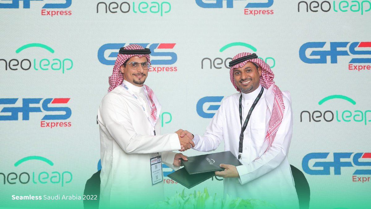 وقعت اليوم شركة GFS Express اتفاقية تعاون بينها وبين شركة نيوليب <a href="/neoleap_sa/">neoleap نيوليب</a> من معرض <a href="/seamlessMENA/">Seamless Middle East & Saudi Arabia</a> 
#مستقبل_المدفوعات_الرقمية