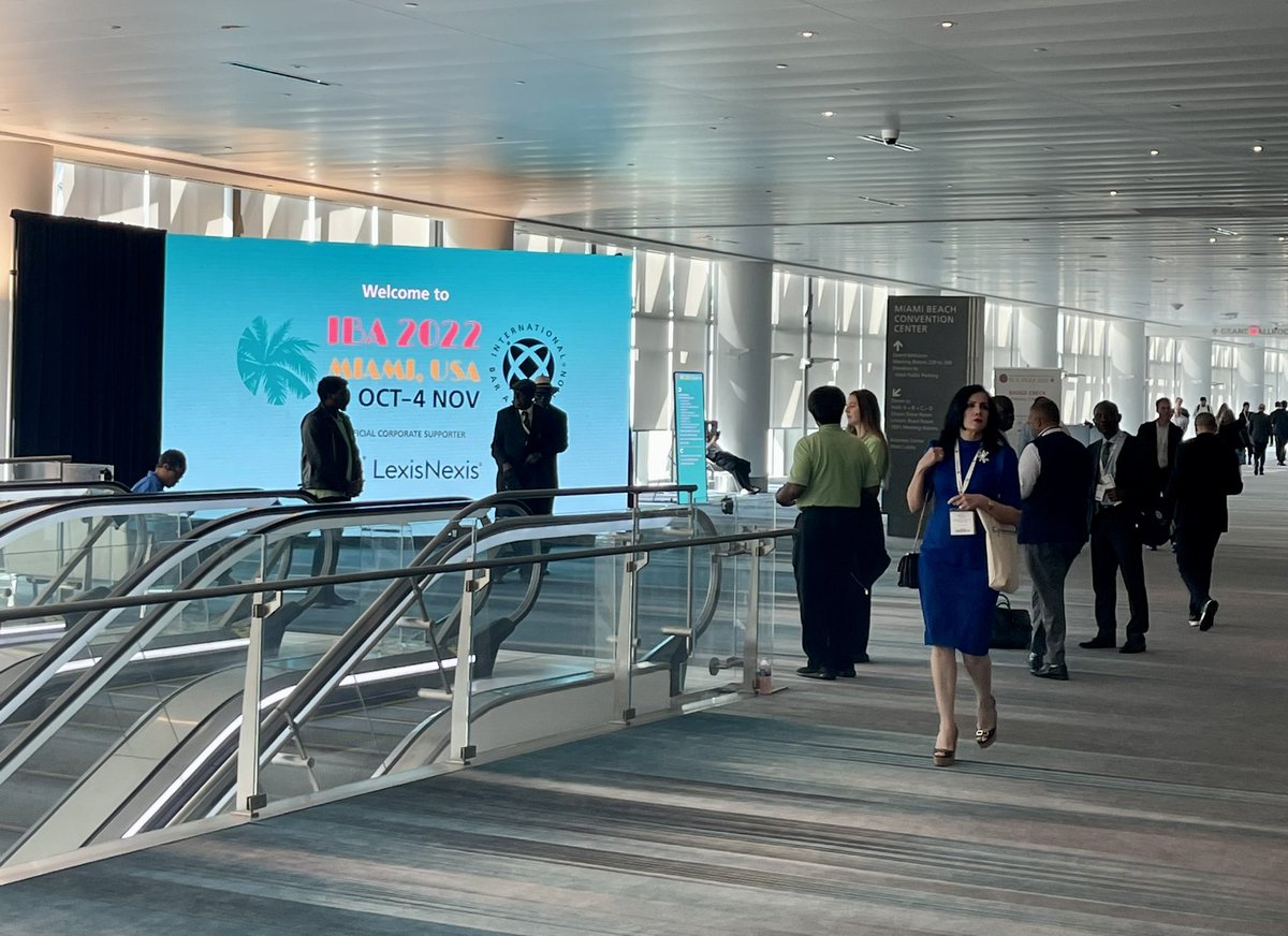 NachoImery's tweet photo. Catching-up with old attorney friends and meeting great attorneys from multiple jurisdictions at the @IBAEvents #IBAMiami. Amazing meetups. Lots of learning. #PowerNetworking https://t.co/hMiKYJ1Mxh