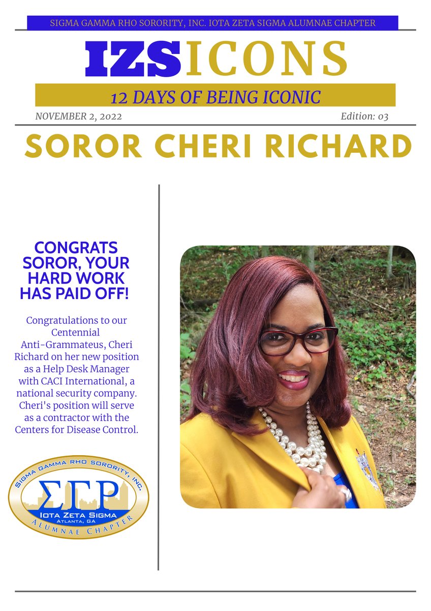 SGRhoAtlIZS's tweet photo. Day 2 of Rhovember! This is what Iconic looks like - Soror Michelle Allen and Soror Cheri Richard! ๐๐๐ฉ๐ฏ
#sigmagammarho
#sgrhoatlizs
#IconicIZS https://t.co/sxXPP0dZqk