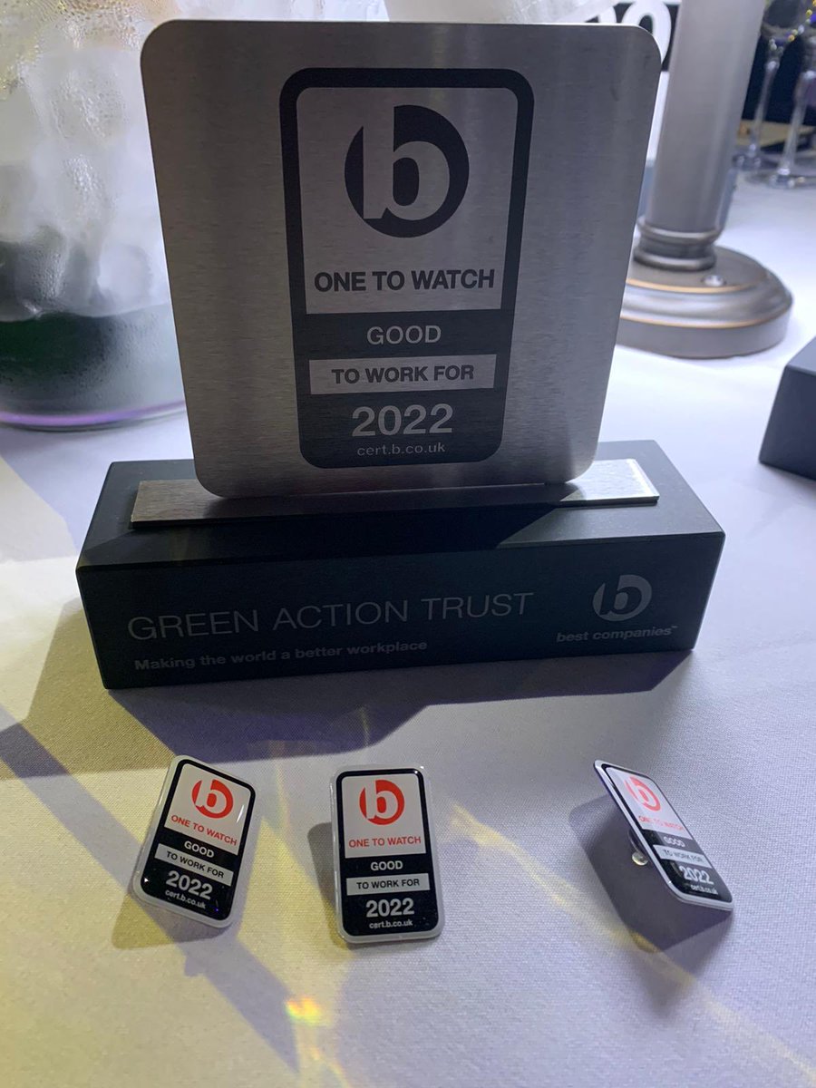 Arrandar64's tweet photo. Another Award for ⁦@GreenActionT⁩ tonight ⁦@bestcompanies⁩ Awards in London. Great to have independent verification that we are doing things the right way. Come and join us - we have vacancies. ⁦@ScotGovNetZero⁩ ⁦@csgreennetwork⁩ ⁦ https://t.co/m4xmXm8xJJ
