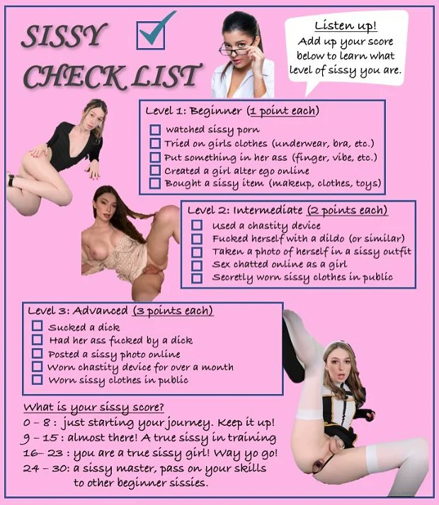 🔥 NNN : No Nut November Quiz for Sissies & Betas (for everyone to try 🤭)🔥 What's your score? 🤤Feel Bored I've Got a Game Too 🎯 Download the image! Tick on the things you've done !! Tweet it back in comments 😈 Answer Honestly !! Retweet for more sissy games & quizzes