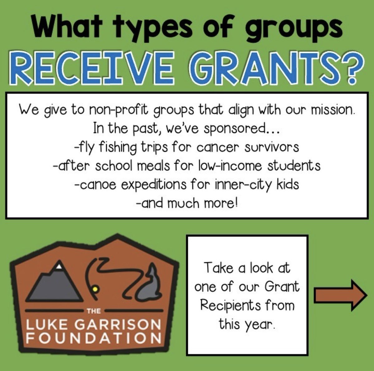 _LGFoundation's tweet image. Who does LGF give to? Read to find out!

#LiveLikeLuke