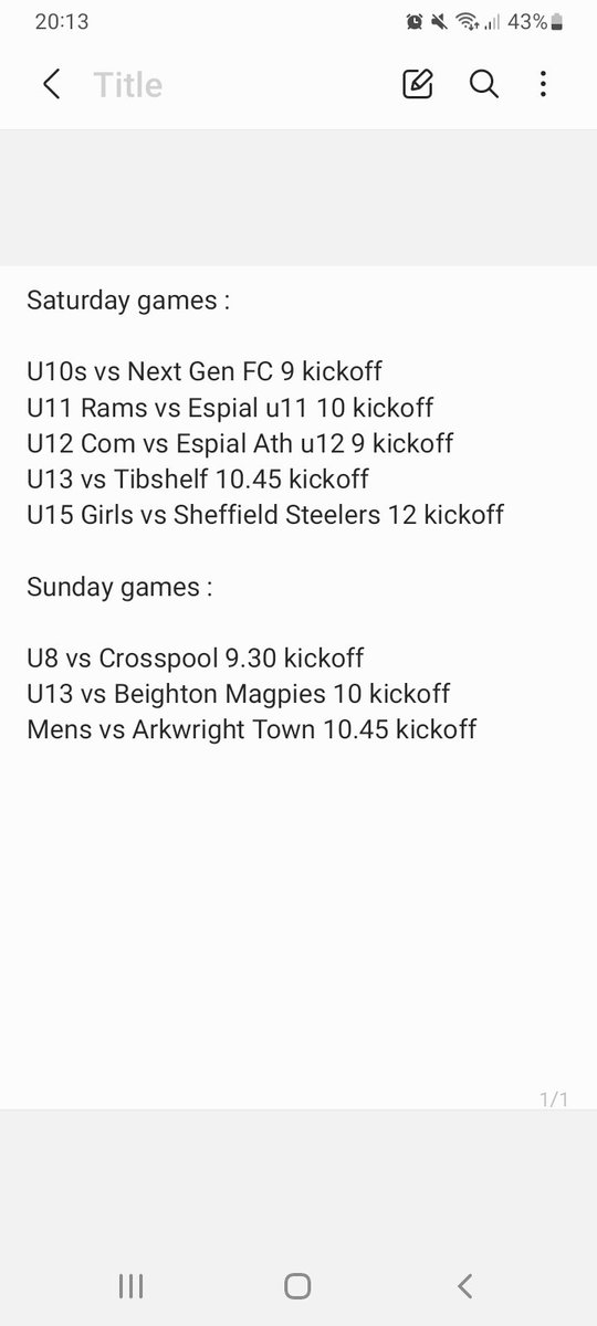 All our games this weekend across the ages ⬇️⬇️⬇️⚽️💜⚽️💜