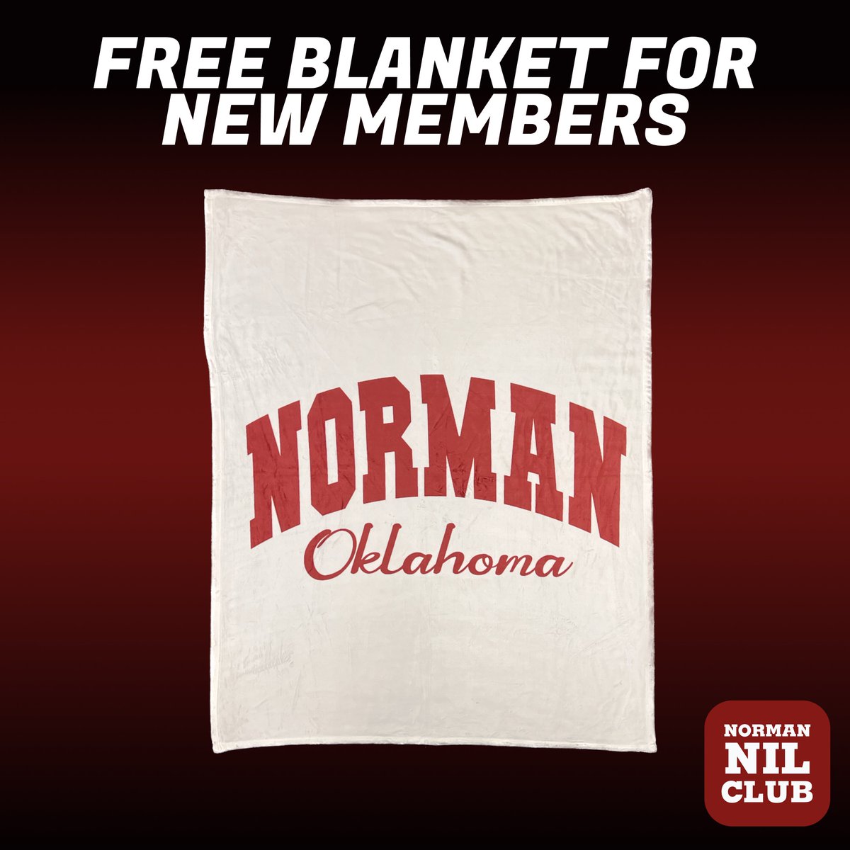 Join the Norman NIL Club for $25/month to support the players and get a free blanket!! Join at NormanNILClub.com