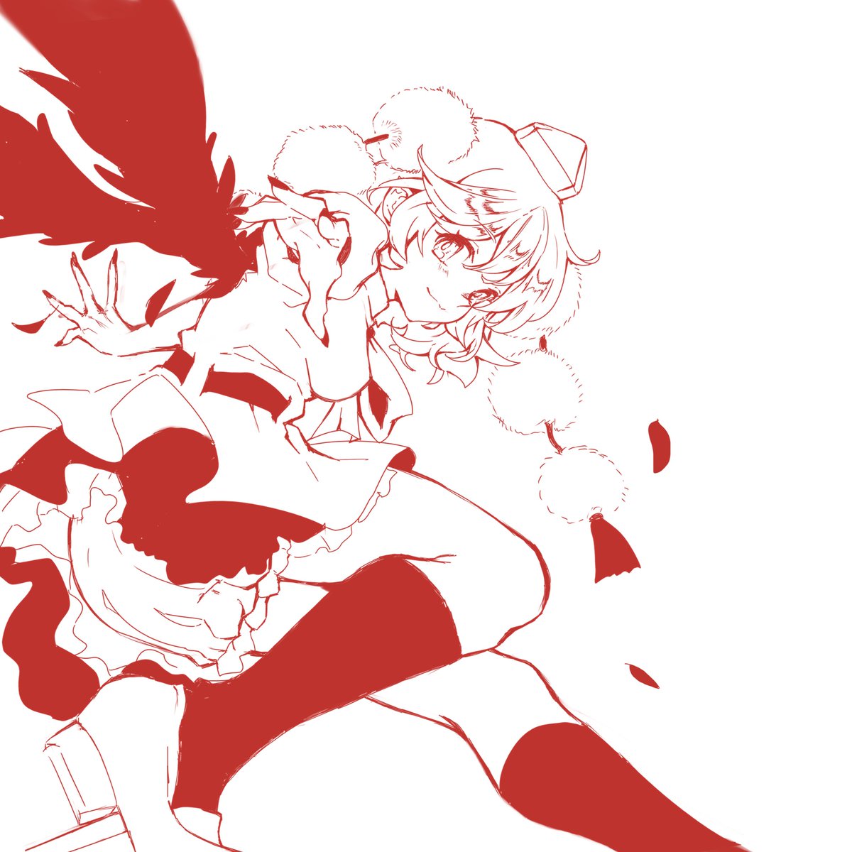 hyn_uka's tweet photo. Redraw of an older work #Touhou #東方Project #ayashameimaru #射命丸文 https://t.co/qC6UmUqOcx