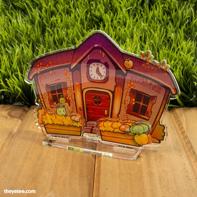 Just a few more weeks of fall left before winter starts to move in...  Don't miss your chance to harvest the official Stardew Valley standee of the season, Renovations Finished For Autumn, featuring art by   