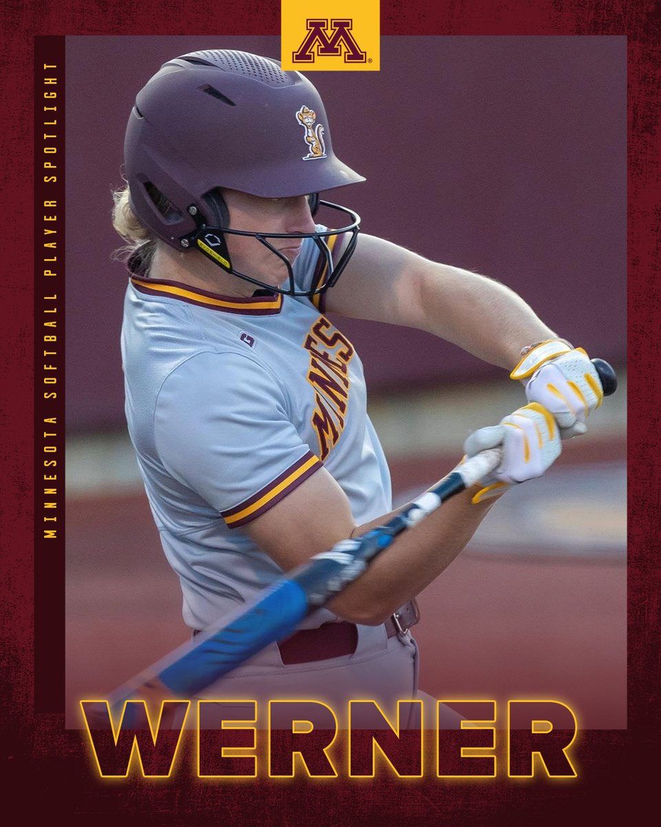 GopherSoftball's tweet photo. Get to know freshman 👉 𝐌𝐚𝐠𝐠𝐢𝐞 𝐖𝐞𝐫𝐧𝐞𝐫

#SkiUMah | #Gophers〽️ https://t.co/0ClLsW4aA2