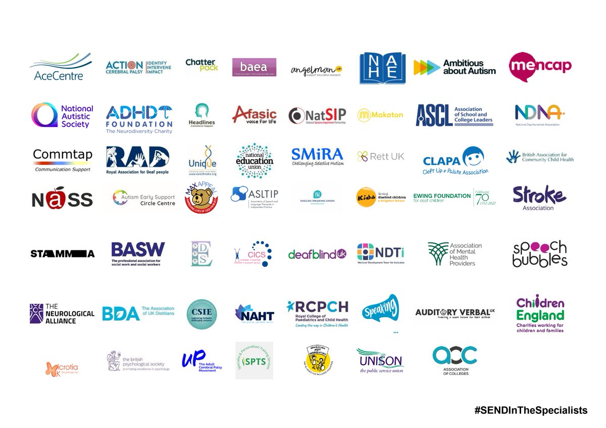 New open letter to the Government on specialist workforce 📬

With over 110 charities, professional bodies, unions &amp; others <a href="/RCSLT/">RCSLT 💙</a>'s written to <a href="/GillianKeegan/">Gillian Keegan</a> + <a href="/SteveBarclay/">Steve Barclay</a> to ask that they address gaps in the specialist workforce in the #SENDReview.

#SENDInTheSpecialists

1/X