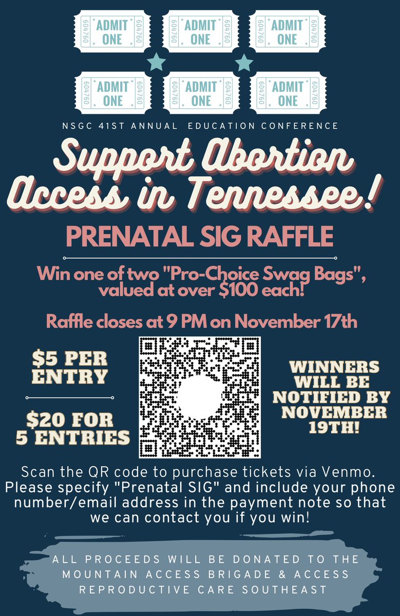 #genechat 🎟️ Want to win a pro-choice swag bag, valued at over $100? Enter our raffle! You do not have to be a SIG member to win, and 100% of proceeds will go to Tennessee abortion funds! 🎟️