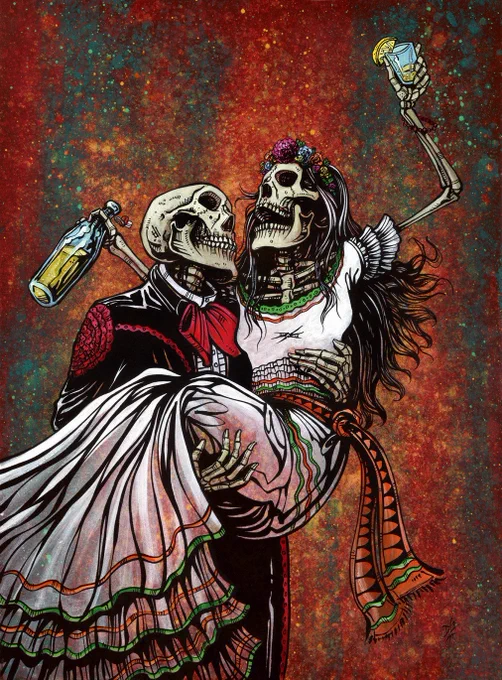 Celebrate Day of the Dead!Bottoms Up by David Lozeau 