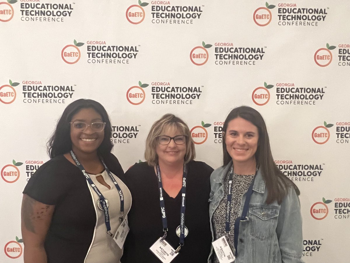 sumnerESOL's tweet photo. Amazing Day 1 of #GaETC22 with representatives of the Manning Oaks Vanguard team! Ready to transform, innovate, and inspire creativity among our school community. @FCSVanguard @ManningOaksFCS @nikkoleflowers1 @pbwright17 @KathrynHadden https://t.co/4nlCAROwRb