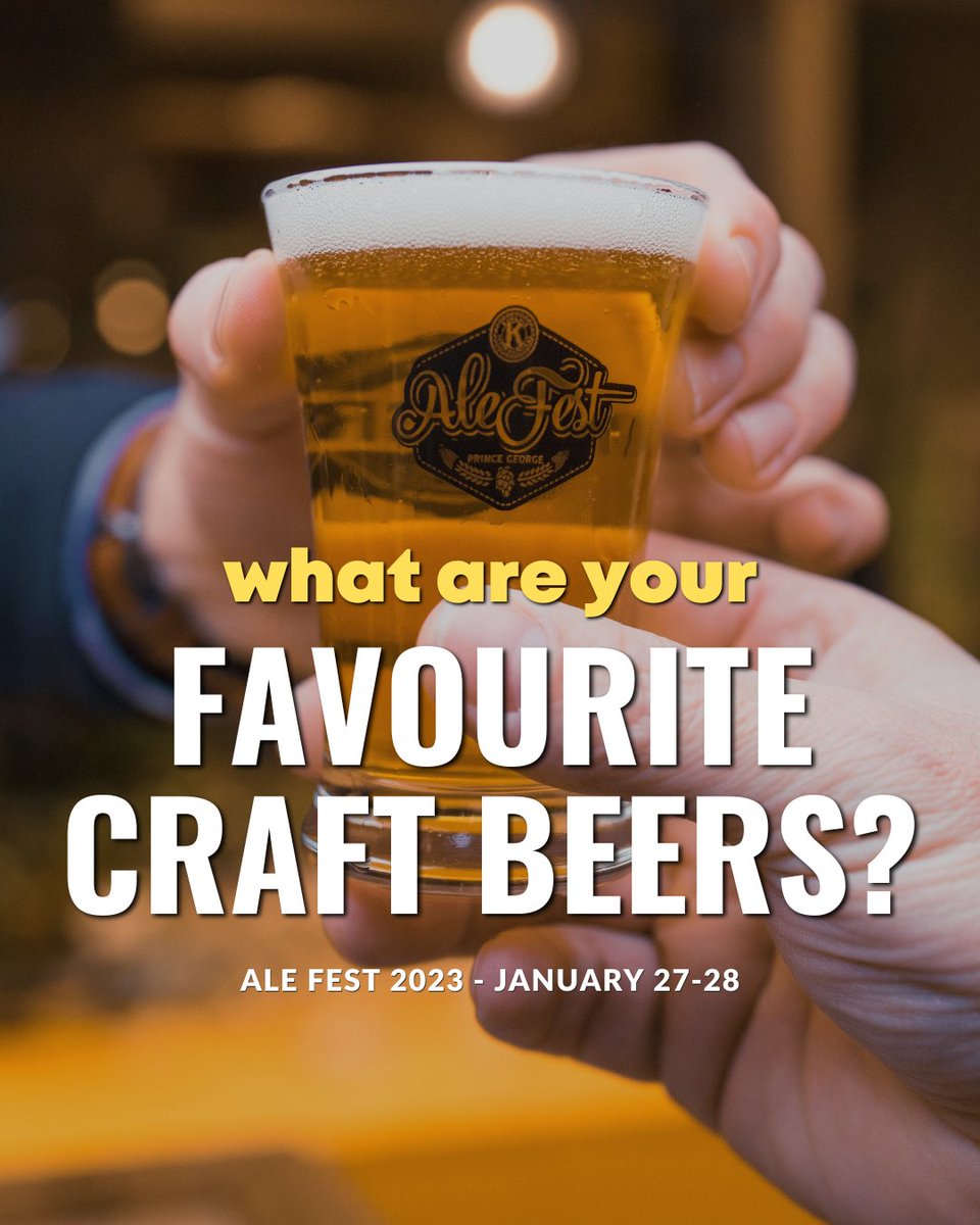 Our team is busy planning AleFest 2023 and we are getting SO excited to share more details with you all in the coming weeks!  RT with your favourite craft beers &amp; breweries you want to see there!
#craftbeer #craftbrewery #alefest2023 #kiwanisalefest  #bcbreweries  #princegeorgebc