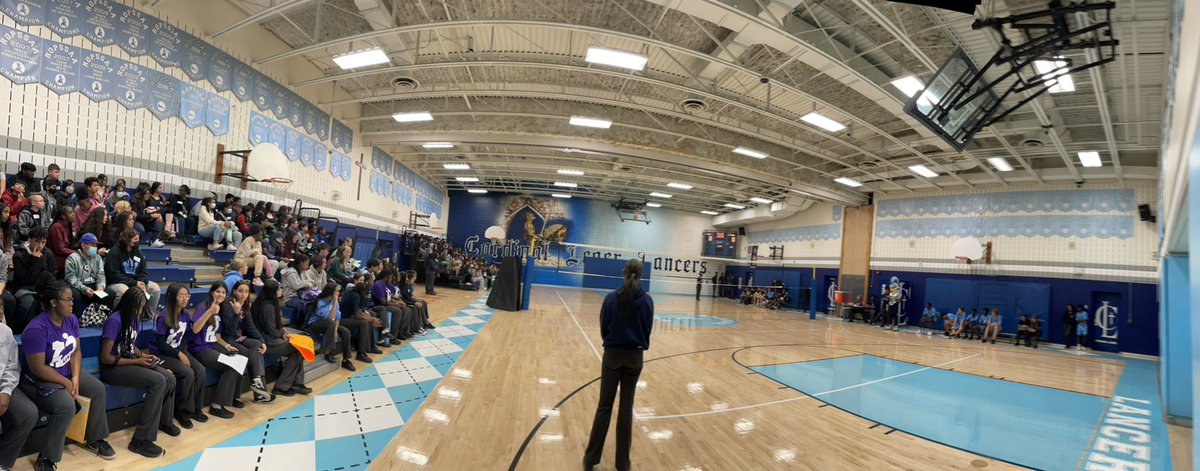Welcome to our gym Grade 8’s (aka: Future Lancers)! Hope everyone had a great time visiting us today! <a href="/CardinalLegerSS/">Cardinal Léger Catholic S.S.</a>