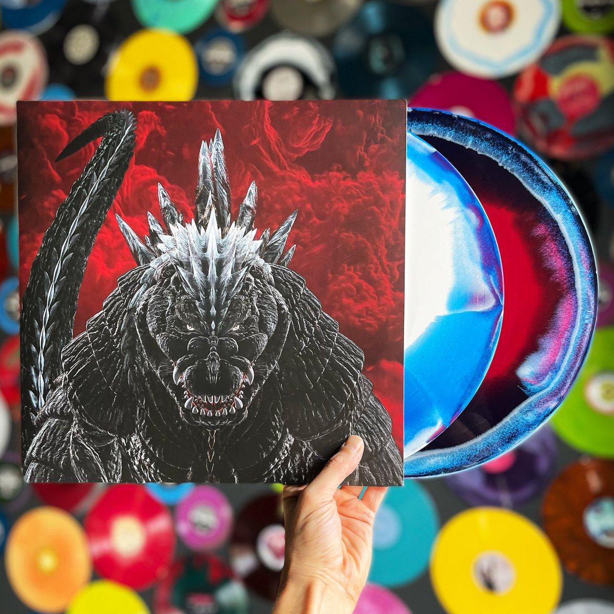 To celebrate Godzilla Day tomorrow at 9am CT, we are excited to release GODZILLA SINGULAR POINT Original Soundtrack from the Anime Series by Kan Sawada! Featuring the OST from the 13 episode animated kaiju series, 180g Jet Jaguar colored vinyl, a 12”x12” art print, and much more!