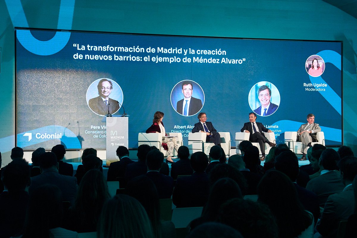 ColonialOficina's tweet photo. Presentamos hoy #Madnum en #Madrid, el proyecto más grande de la historia de la compañía. Este nuevo complejo unirá en un mismo espacio oficinas, vivienda, retail y zonas verdes, anticipando las últimas tendencias en materia de trabajo y vida: https://t.co/jtO0RfiGND https://t.co/kdp94kabtU