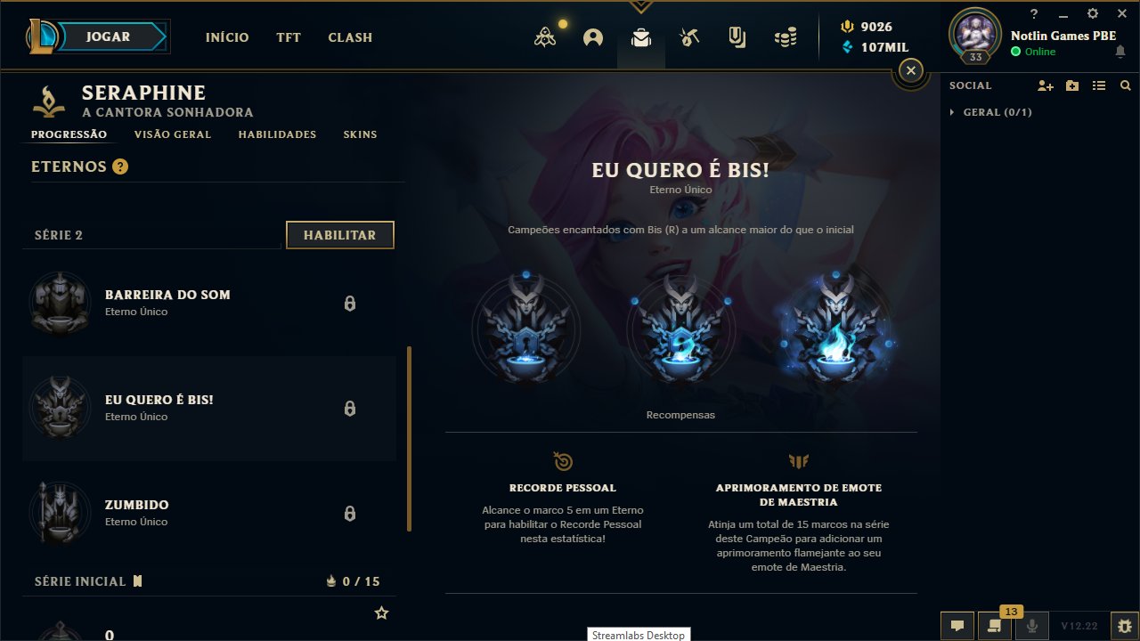 Eternos no LoL: confira lista com todos disponíveis para cada campeão, lol