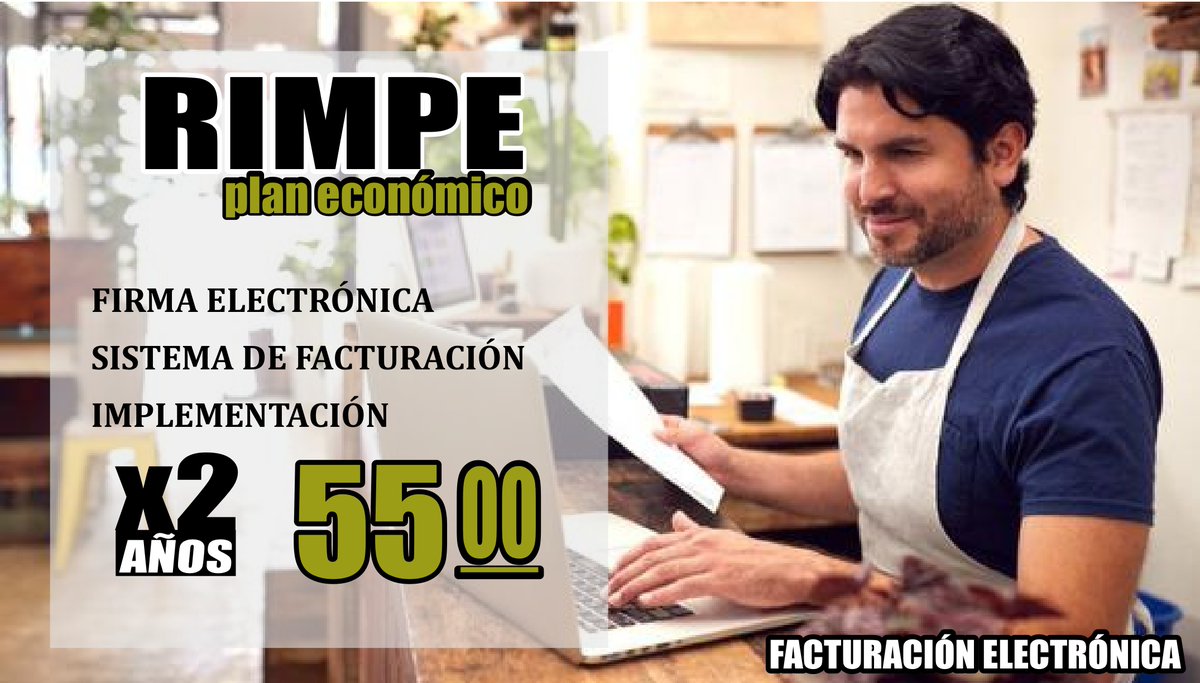 Contaxyco's tweet image. La 𝐅𝐀𝐂𝐓𝐔𝐑𝐀𝐂𝐈𝐎́𝐍 𝐄𝐋𝐄𝐂𝐓𝐑𝐎́𝐍𝐈𝐂𝐀 será obligatoria a partir del 30 de noviembre de 2022
En Contax-Co Asistencia Contable tenemos  planes de facturación electrónica desde $55 dólares ANUALES
Información: 👉bit.ly/3F8qUNN 
#firmaelectrónica #firma #sri