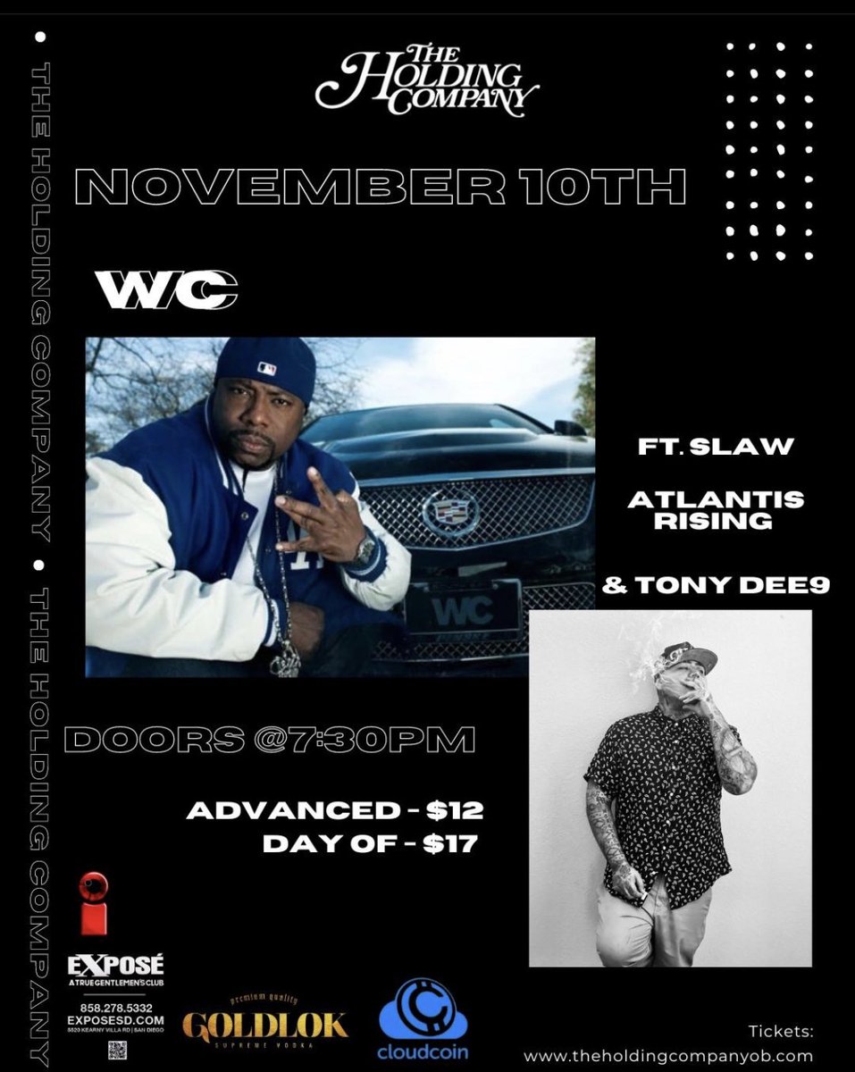 TripMcneely_619's tweet photo. Next Thursday I’ll be opening the night for the OG WC. If you’re in SD area, holler at me! 🫡 https://t.co/6kCYelMlQa