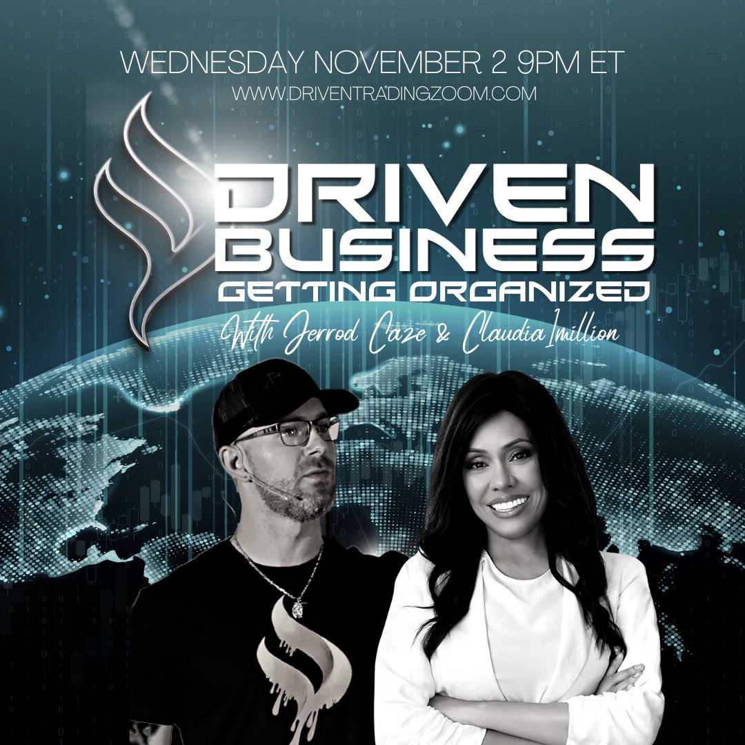 drivenuniverse's tweet photo. Join VP of Customer Relations @thejerrodcaze and DRIVEN Trader @Claudia1million for our new weekly business training 🔥 
#business #networkmarketing #training #leadership #trading #education #DRIVENtrading https://t.co/60B7RcIBi8