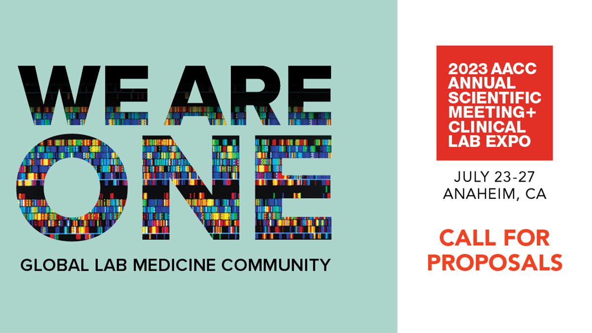 Last call to submit your #2023AACC Annual Scientific Meeting proposal by this Friday, November 4. Join fellow trailblazers for unparalleled networking and the opportunity to share your science. Learn more: meeting.aacc.org/call-for-propo…