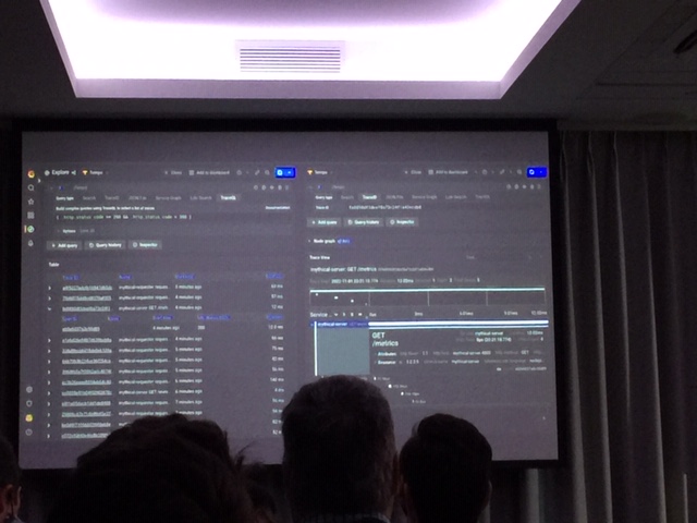 <a href="/grafana/">Grafana</a>'s Joe Elliott on #Tempo #TraceQL' open format, meant to support a range of databases and data-analysis tools. A main feature in Tempo 2.0, he says.  More info. to come shortly. <a href="/actually_chores/">joe_elliott</a>