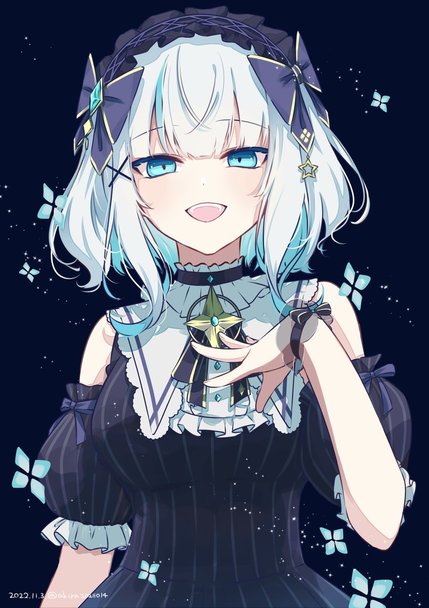 1girl solo blue eyes white hair bow smile looking at viewer  illustration images