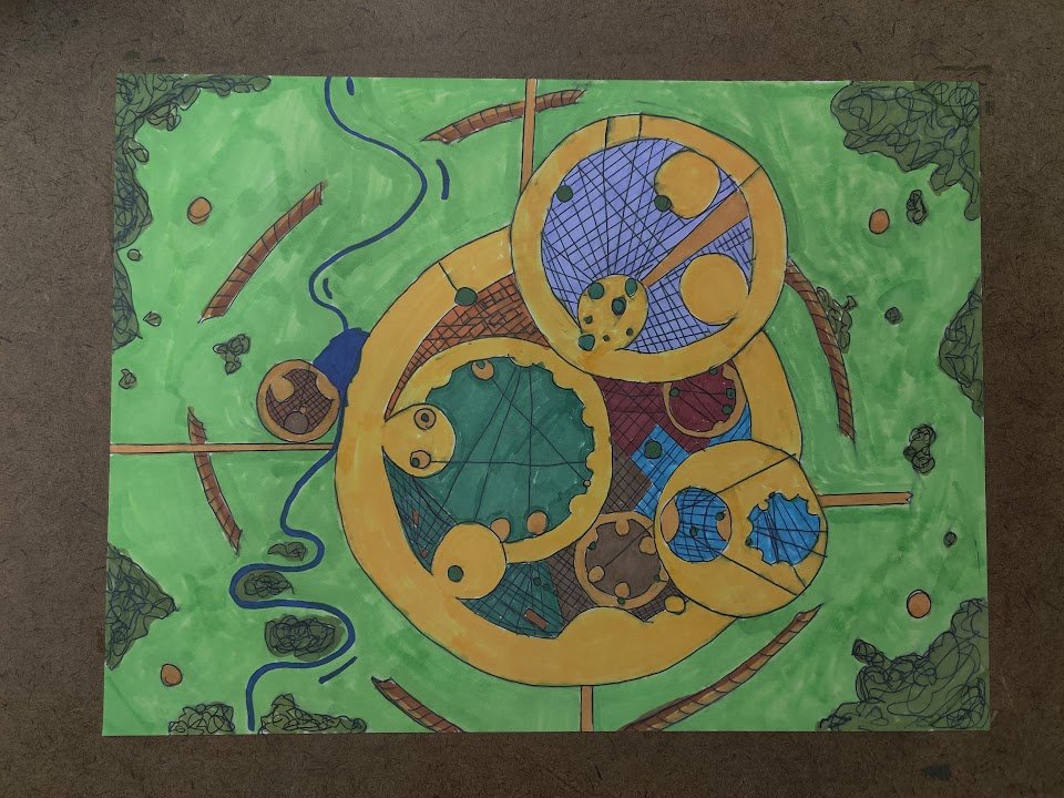 CloudhavenPod's tweet photo. The (unlabeled) district map of Cloudhaven! I'll bet you can guess what it's based on... #ttrpg #art #podcast #actualplay https://t.co/0uisA4CM3r