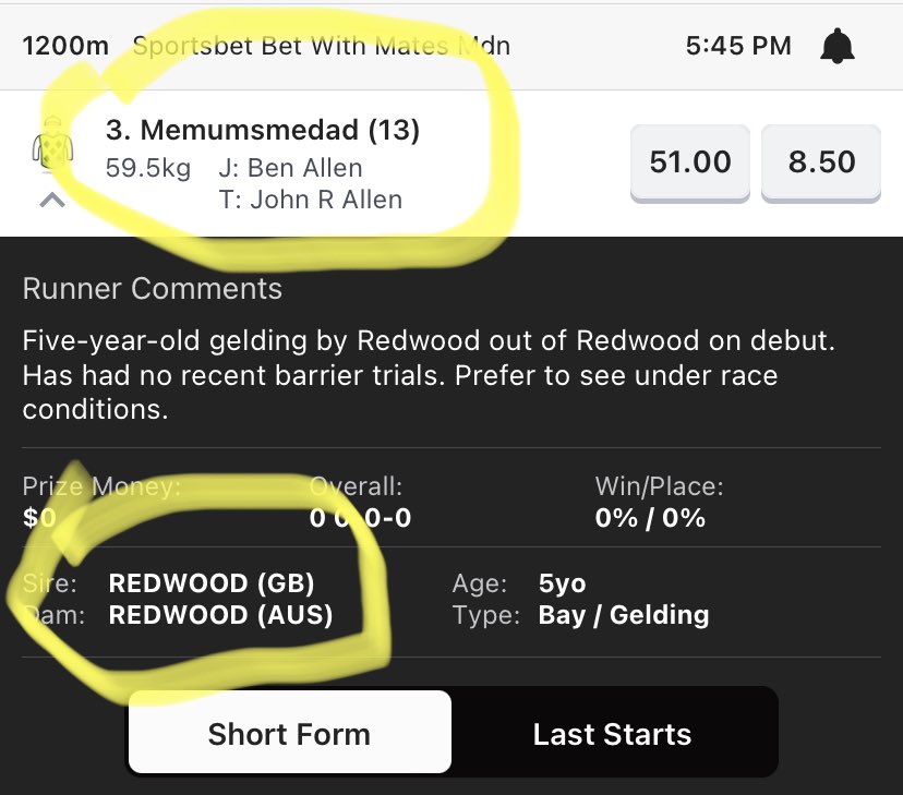 HoadAndThat's tweet photo. Well played to the owners of this horse running at Pakenham today. Well played. Might be the best named horse ever. https://t.co/wxGAcQ2mCy