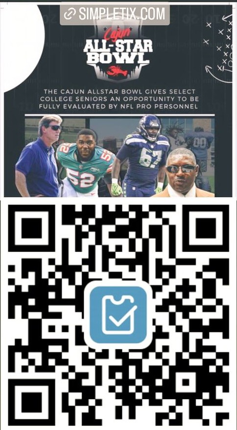 Make sure you save the date and hurry to get your tickets. The <a href="/CajunBowl/">Cajun Allstar Bowl</a>
is going to a special event with some talented prospects. See you there!
simpletix.com/e/the-2023-caj…