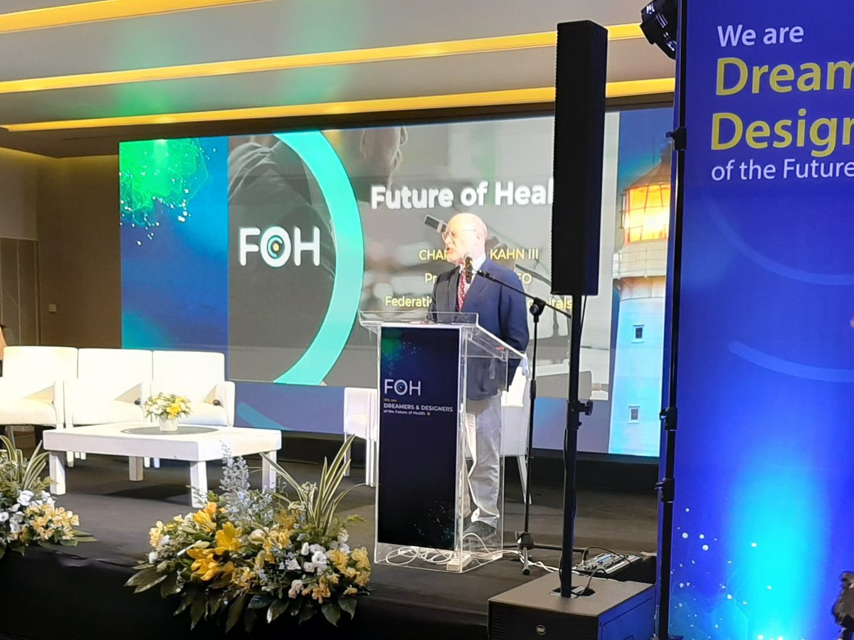 Honored to speak at opening of <a href="/FohFuture/">Future of Health (FOH)</a> 2022 Summit, where I outlined how we can improve health through innovation &amp; collaboration. Moved to discuss how new cooperation in the Middle East due to Abraham Accords can improve health and care through collaboration. Photos: