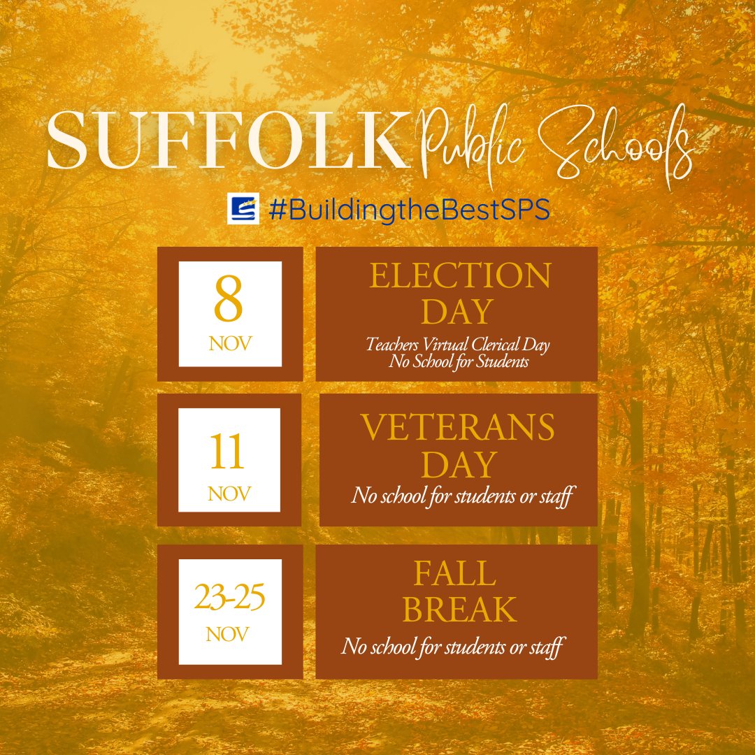 SPS, see the dates below for upcoming school closures.
#BuildingtheBestSPS