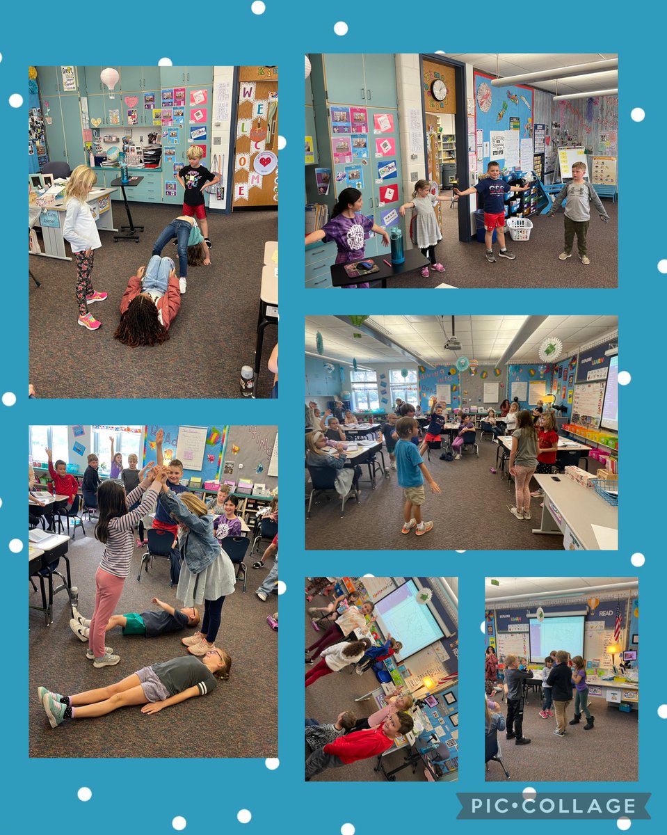 Geography is more fun when you get to act out landforms with your class family! Can you spot the island, river, desert, and mountain? 🏝🏞🏜🏔⁦<a href="/CherryTreeElem/">Cherry Tree Elem.</a>⁩