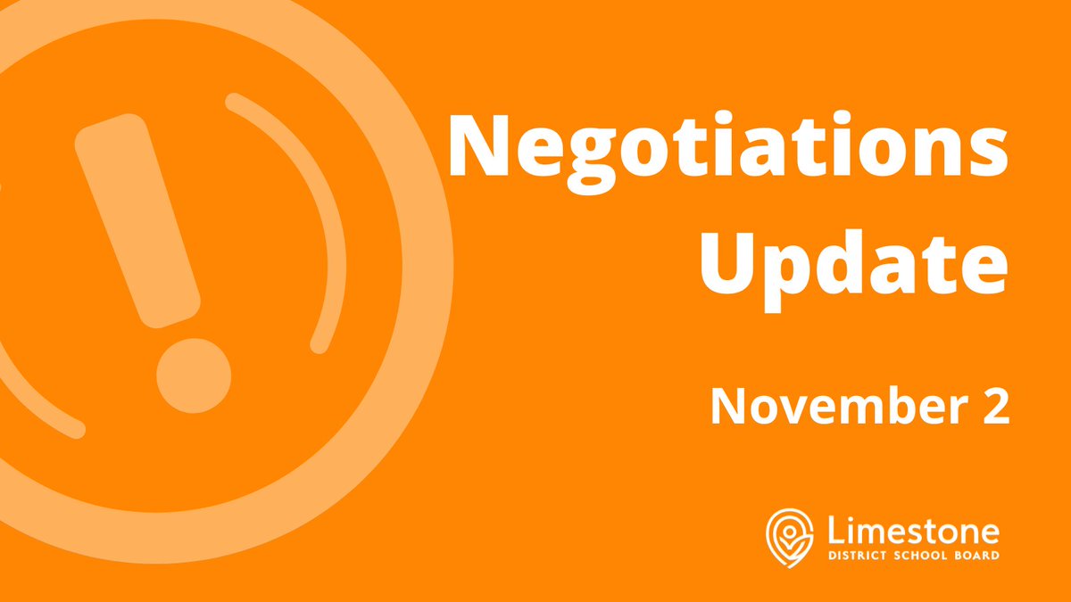 An important labour update for <a href="/LimestoneDSB/">Limestone District School Board</a> families:  a Communicate broadcast e-mail message has been sent directly to families and is available on our website here: bit.ly/3SVkwAi