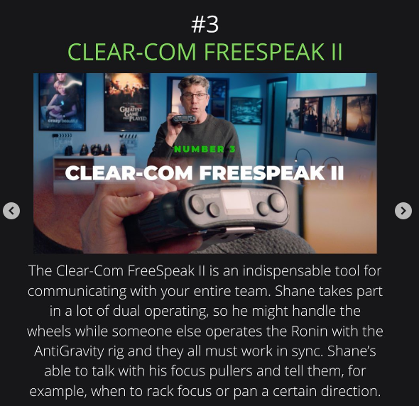 clearcomsystem's tweet photo. #iSpyClearcom: This summer, Cinematographer @shanehurlbutasc shared with the #FilmmakersAcademy his top 15 most essential #cinematools he uses in production on-set, including yours truly: #FSII | See his full list: https://t.co/RDhygdfaZD | #avtweeps #cinematography #filmmakers https://t.co/j7cLX2FzgQ