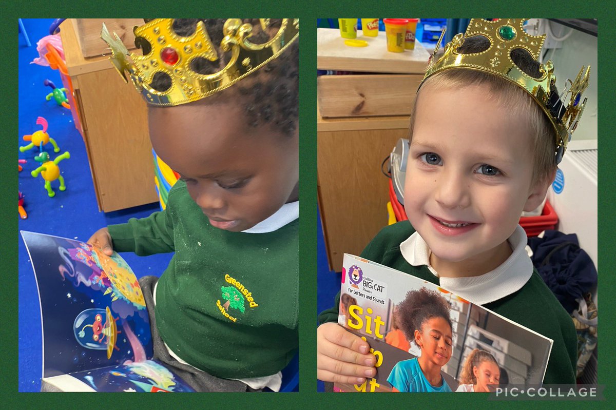 Greenstedpri's tweet photo. All Princesses and Kings want to learn to read!! 👸🤴🏾📚
#earlyyears #readingforpleasure #funintheclassroom
@bigcatreading https://t.co/FXj5fkUxsQ