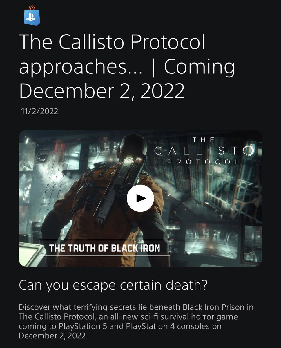 madmanmarz's tweet image. #TheCallistoProtocol #PlayStation5 #PSNStore