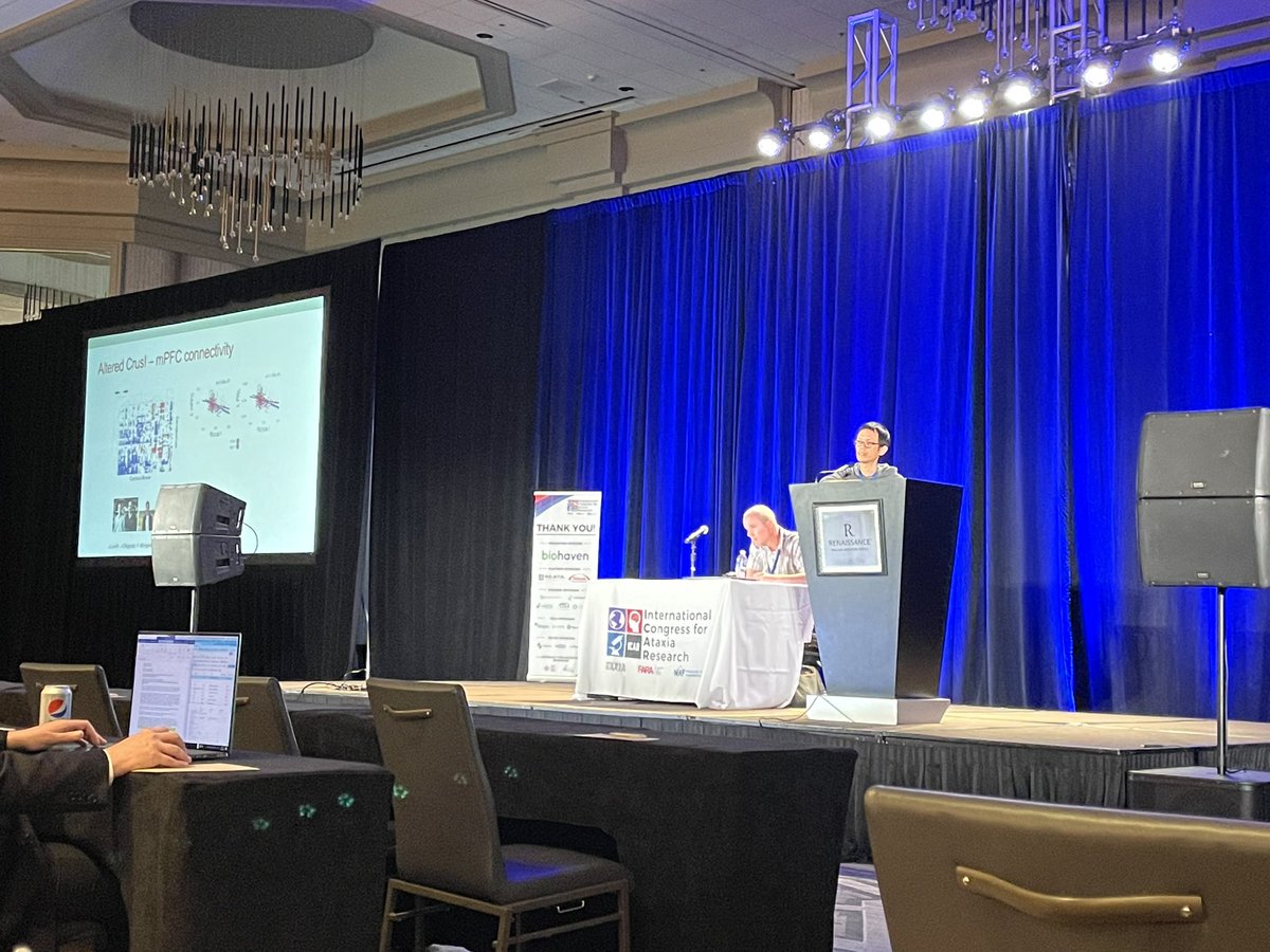RoyCLinMD's tweet photo. #Cerebellar non-motor circuits and functions in #ICAR2022 - fabulous plenary session.
Gratifying to see these exceptional work investigating cognitive and behavioral #cerebellum!
#CCAS #SchmahmannScale #cerebellum #reward #impulsivity #compulsivity https://t.co/GCRWCDUzJT