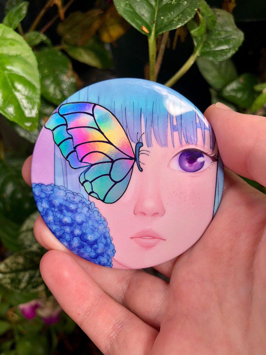 fairiberri's tweet photo. new button on my etsy :) https://t.co/zhcYbQbJAC #rainbow #button #pin #bangs #anime #aesthetic https://t.co/2S4mVA1JgY