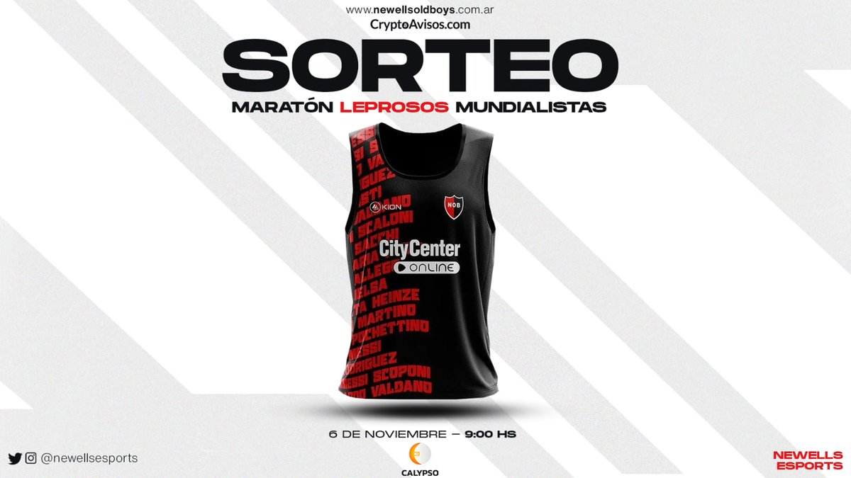 SOOORTEO 🔴⚫

¿Querés ganarte la camiseta oficial de la maratón Leprosos Mundialistas? Es muy fácil ⬇️

- Seguinos
- Hace RT 
- Etiqueta a un amigo

¡Suerte a todos! ♥️🖤