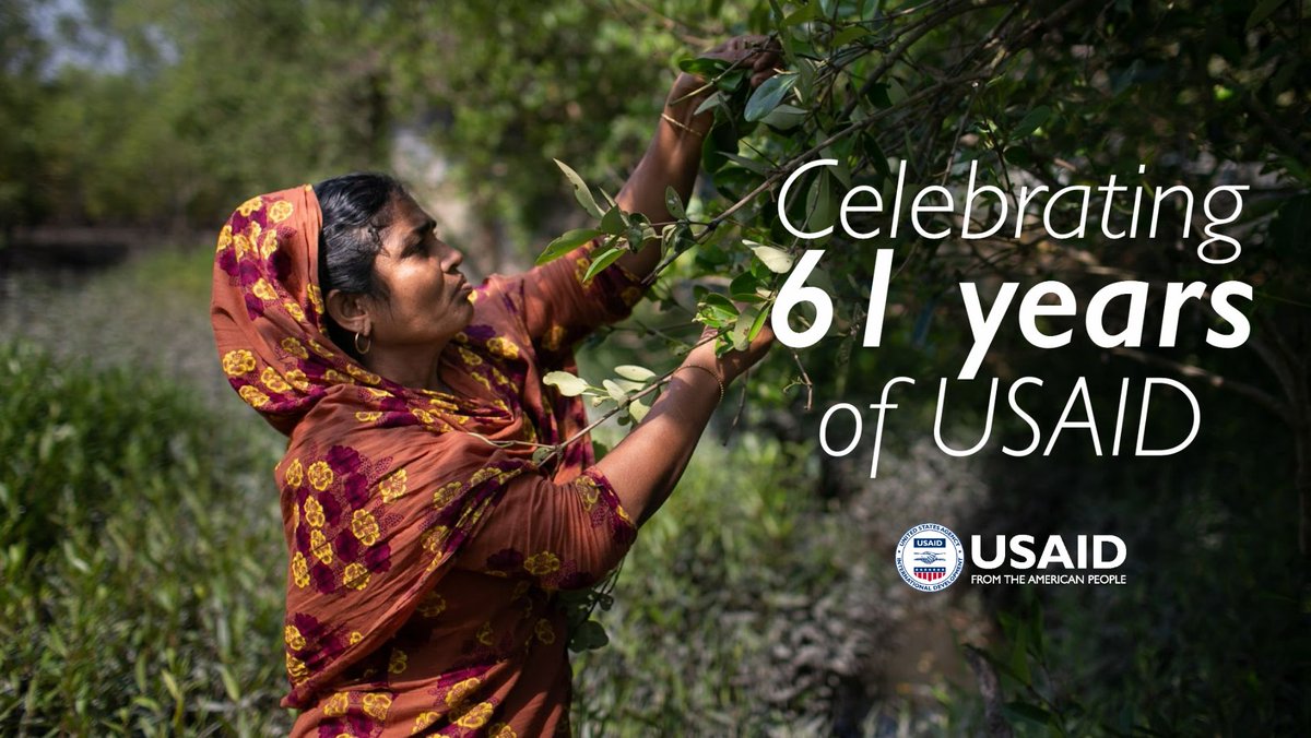 Today is USAID's 61st birthday! USAID is proud to serve and partner with the international community, working towards a healthier and more prosperous world for all. #USAIDat61