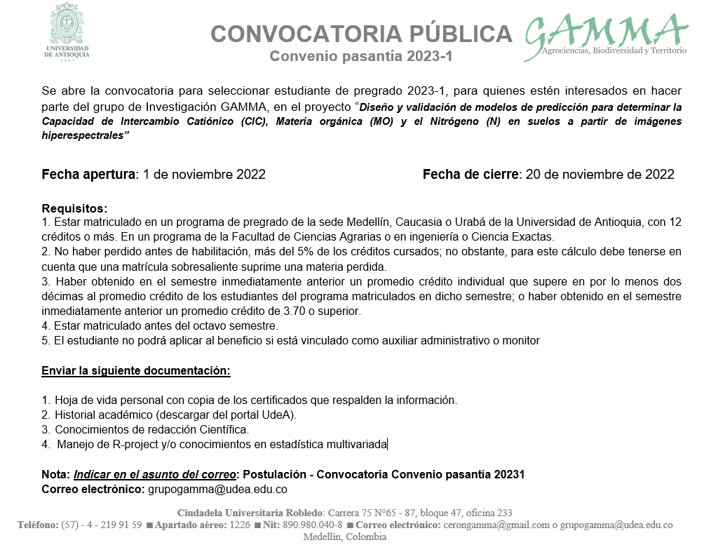 cagrariasudea's tweet photo. 🙌 ¡Realiza tu pasantía de investigación! La convocatoria está dirigida a estudiantes de pregrado de @cagrariasudea, @fingenieriaudea o @fcenudea en #Medellín, #Caucasia o #Urabá 🌱🤓 https://t.co/LKbqgx4HWR