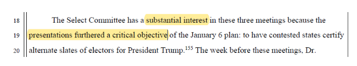 With this news including Eastman emails discussing Justice Thomas ... Worth recalling judge had ordered Eastman emails with Ginni Thomas be turned over because they involved activities that 'furthered a critical objective of the January 6 plan' to overturn the election.