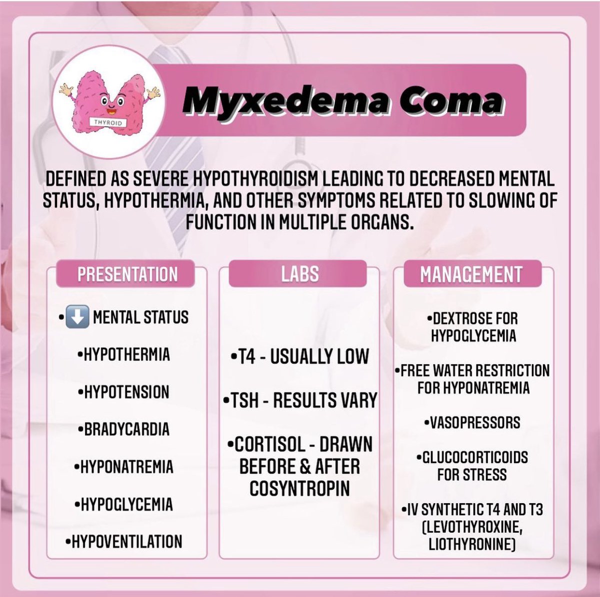 PharmacyCrack's tweet image. Boost Your DrugIQ!
#thyroid #myxedema #pharmacology #MedTwitter #FOAMed