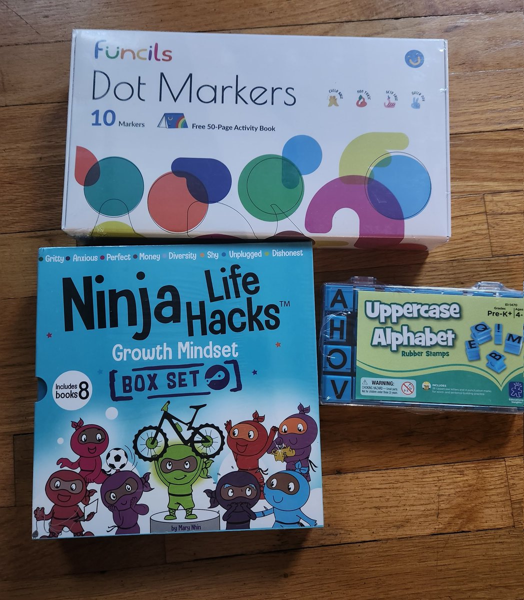 Funcils 10 Washable Dot Markers for Toddlers with Free Activity Book