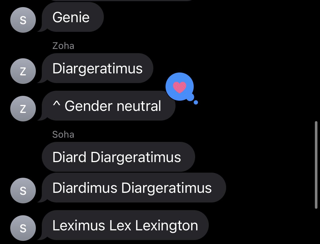 _lexlee_'s tweet image. Asked my friends for help naming characters in my novel

@sohaaaalvi @zoha_alvi