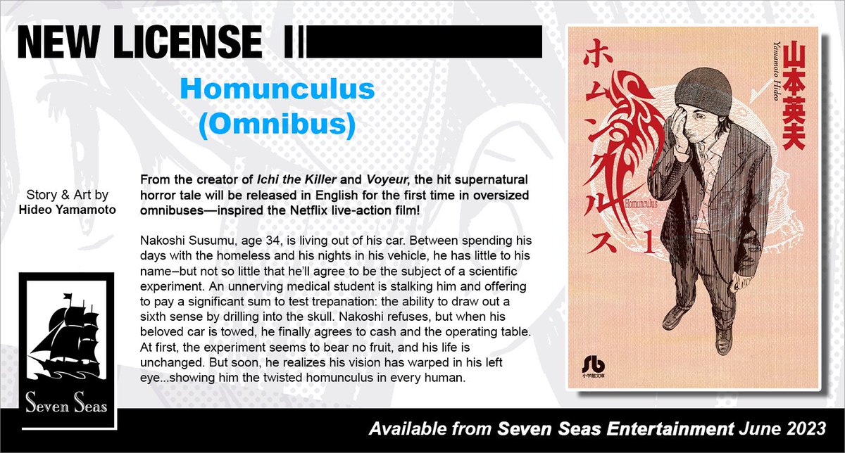Seven Seas Entertainment on Twitter: "HOMUNCULUS (OMNIBUS) Vol. 1-2 is
