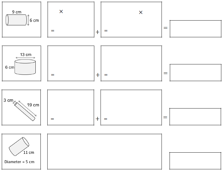 JaggersMaths's tweet photo. I have made a backwards fading / fill in the blanks worksheet on surface area of cylinders that I thought I would share. 
Just like the Pythagoras one I posted earlier this year. 
All answers included (any mistakes let me know!)
https://t.co/FfoKOK1HHF https://t.co/q675Tl6UsX
