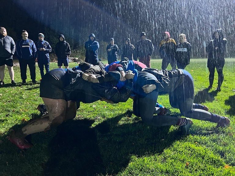 RFUNorthDev's tweet photo. What’s not too love about scrums in winter 😍

Fantastic turnouts over in Cumbria this week for the Principle of Scrummaging coaching courses!!! 

Big thanks to Kendal Rugby Club &amp; Keswick Rugby Club for hosting us 👏👏

#PoS #Scrum #CrouchBindSet https://t.co/rLMXQrVUqN