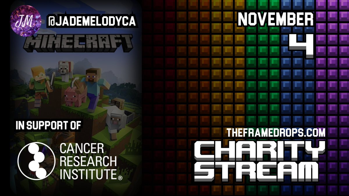 theframedrops's tweet photo. Interested in #Minecraft, speedrunning, and teamwork?

BINGO is a team-based survival game where players search for items in the world and attempt to complete their card before the timer runs out!

Join @JadeMelodyca on stream from 8-11pm ET on Nov 4th!

https://t.co/dfD4MXhVMk https://t.co/6Dm65UHkcq